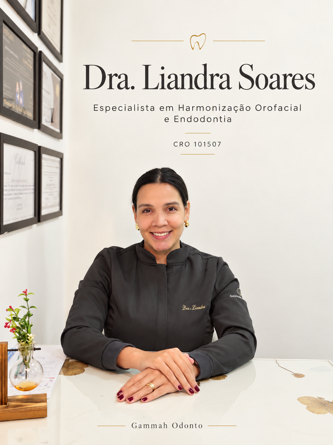 Dra. Liandra Soares, especialista em Harmonização Orofacial e Endodontia, CRO 101507